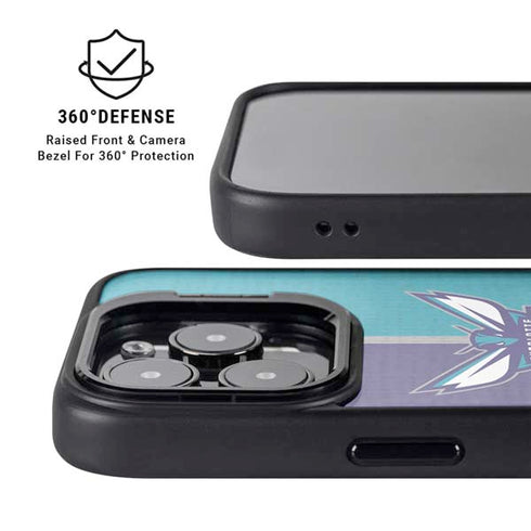 NBA Charlotte Hornets Canvas iPhone 15 Pro Kickstand Case
